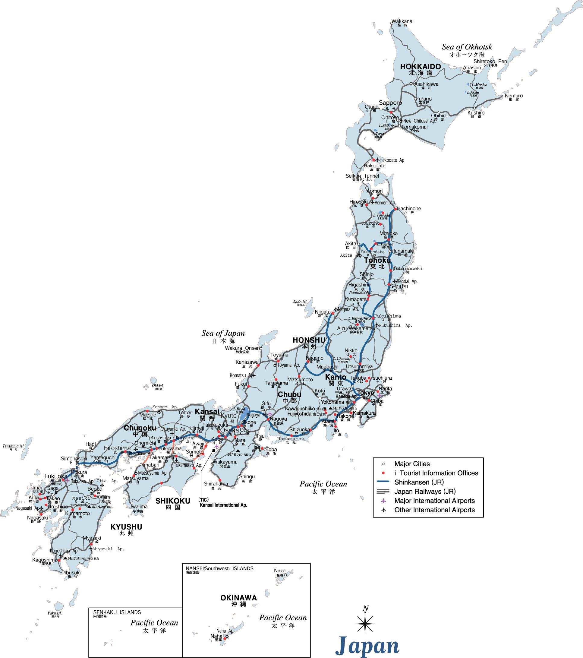 Gps Japon Carte Japon Carte Gps Asie De L Est Asie