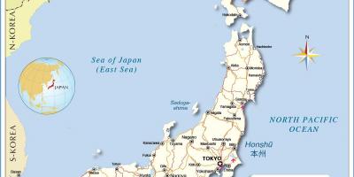 Les villes du japon carte