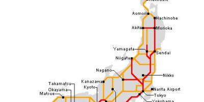 Chemin de fer du japon carte