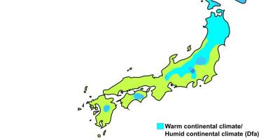 Carte climatique japon