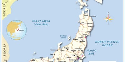 Carte des aéroports au japon