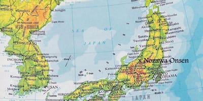 Élévation de la carte du japon