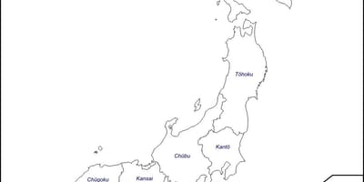 Carte contour du japon