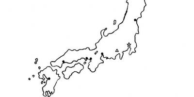 Carte contour du japon