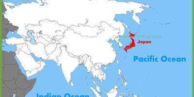 Carte du japon et de l'asie