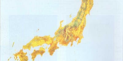 Carte du japon de la végétation