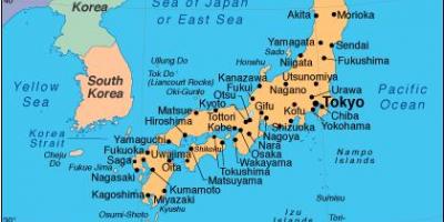 Carte du japon des îles