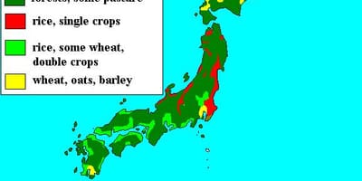Carte du japon forêts