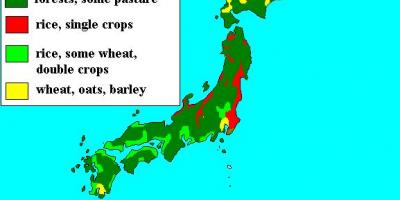 Carte du japon forêts